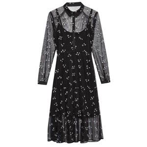 Jack Wills Florence Flocked Midi Dress