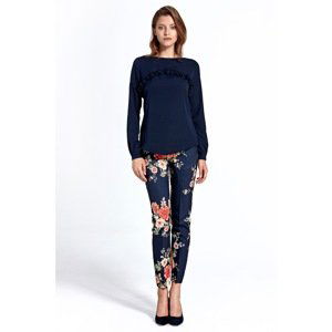 Colett Woman's Blouse Cb19 Navy Blue