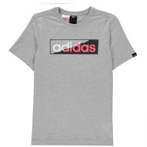Adidas Ripped Linear QT T Shirt Junior Boys