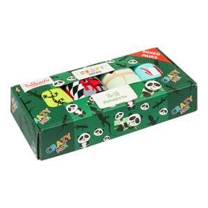 Bellinda 
CRAZY SOCKS BOX - Darčeková krabička zábavných crazy ponožiek 4 páry - zelená