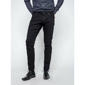 Čierne slim fit rifle Jack & Jones Glenn