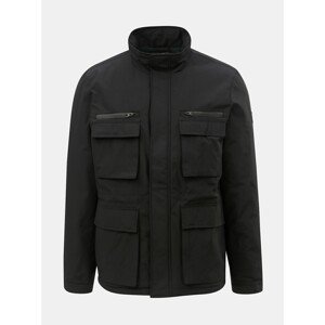 Čierna zimná bunda s vreckami Burton Menswear London