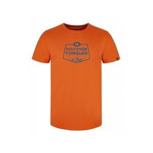 Oranžové pánske tričko s potlačou LOAP Anakin