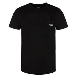 Čierne pánske tričko s potlačou LOAP Bodum