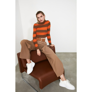 Trendyol Sweater - Brown - Slim