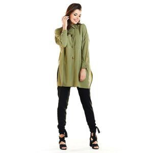 Awama Woman's Shirt A263 Khaki