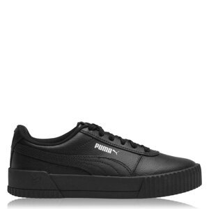 Puma Carina Leather Trainers Junior Girls