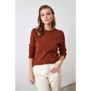 Trendyol Tdare bicycle collar braid Detailed Knit Sweater