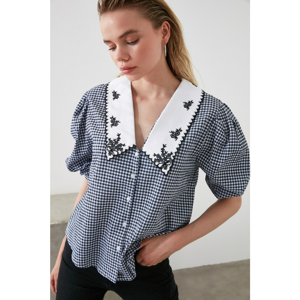 Trendyol Black Collar Detailed Shirt