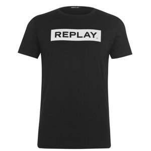 Replay Block Logo T Shirt