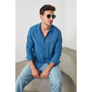 Trendyol Blue Men Denim Shirt