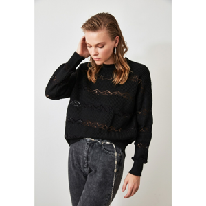 Trendyol Black BlindkEd Knit Sweater