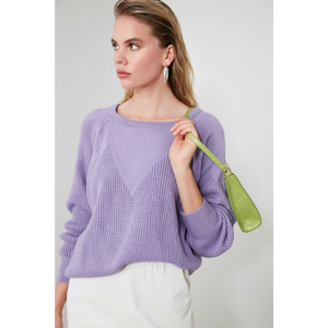 Trendyol Lila Bicycle Collar Knit Sweater