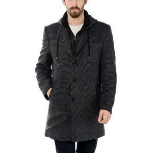 SICAK KIŞ MODASI PLT8213 DEWBERRY COAT-PATTERNED COFFEE