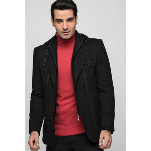 K7534 DEWBERRY MEN's COAT-BLACK