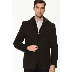 K7534 DEWBERRY MEN's COAT-COFFEE