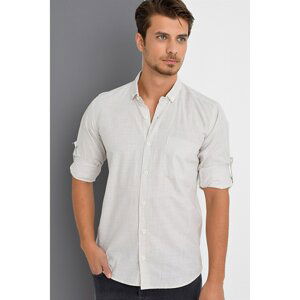 G625 DEWBERRY LINEN SHIRT-BEJ