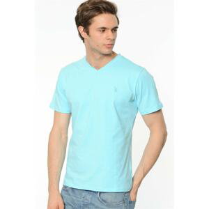 T8537 DEWBERRY T-SHIRT-TURQUOISE