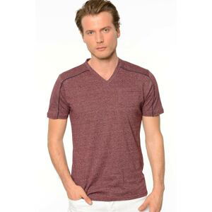 T8540 DEWBERRY T-SHIRT-BURGUNDY