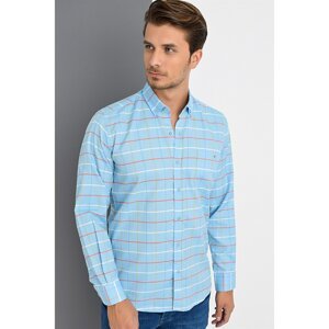 G668 DEWBERRY MEN's SHIRT-BLUE