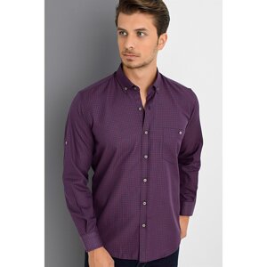 G670 DEWBERRY MEN's SHIRT-BURGUNDY