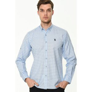 G683 DEWBERRY MEN's SHIRT-BLUE