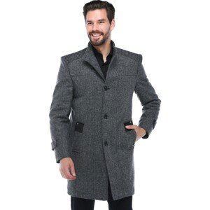 PLT8385 DEWBERRY MEN's COAT-PATTERNED GREY