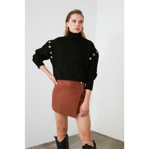 Trendyol Black Double-Use Knit Sweater