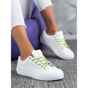 SHELOVET SNEAKERS WITH DECORATIVE LACE