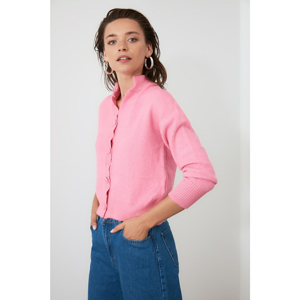 Trendyol Pink Button KnitWear Cardigan