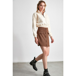 Trendyol Brown Care Skirt