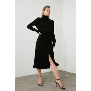 Trendyol Black Pocket KnitWear Skirt