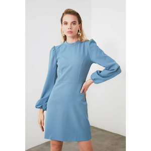 Trendyol Blue Balloon Sleeve Dress