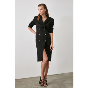 Trendyol Black Button Ed- Jacket Dress