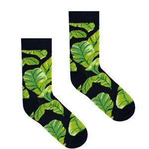 Kabak Unisex's Socks Patterned Banana Leaves