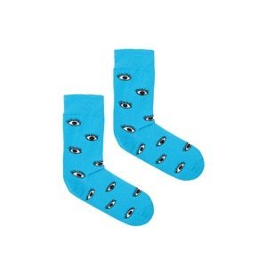 Kabak Unisex's Socks Patterned Blue Eyes