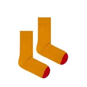 Kabak Unisex's Socks Organic Toe Mustard