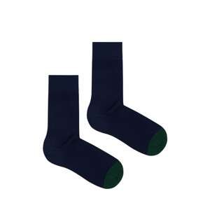 Kabak Unisex's Socks Organic Toe Navy Blue