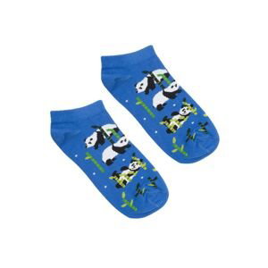 Kabak Unisex's Socks Short Pandas Blue