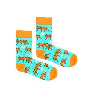 Kabak Unisex's Socks Patterned Tigers