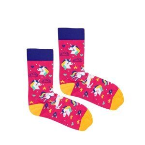 Kabak Unisex's Socks Patterned Unicorn