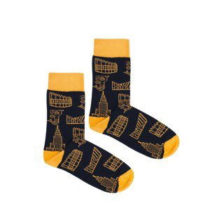 Kabak Unisex's Socks Patterned Warsaw Icons