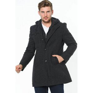 PLT8360 DEWBERRY MEN's COAT-PATTERNED GREY