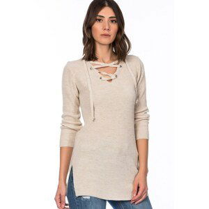 Z6392 DEWBERRY WOMEN's SWEATER-BEJ