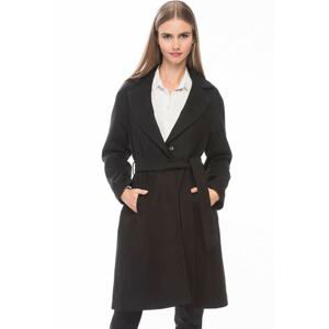 Z6511 DEWBERRY WOMEN's COAT-BLACK