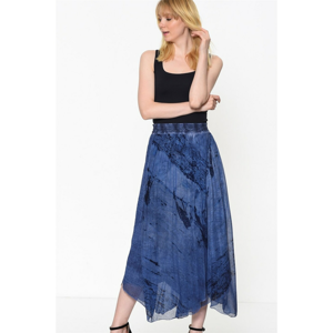 Z6480 DEWBERRY WOMEN SKIRT-BLUE