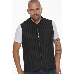 Y8611 DEWBERRY MEN's VEST-BLACK