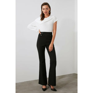 Trendyol Black Button Detailed Pants