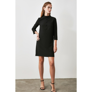 Trendyol Black Button Detailed Dress