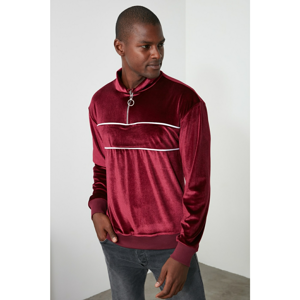 Trendyol Burgundy Men's Sweatshirt